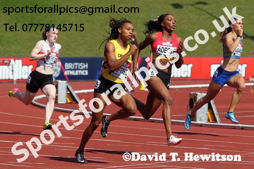 Womens 200 metres, 2019 Muller British Championships, Alexander Stadium, Birmingham. Photo: David T. Hewitson/Sports for All Pics